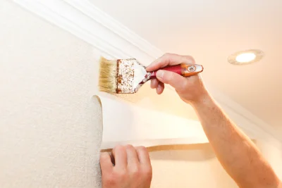 Pose de papier peint à Marcellus — revêtements muraux et toiles de verre